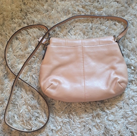 Genuine Coach Pink Blush Leather Soho Buckle Flap Crossbody Purse shoulder Bag - Picture 6 of 13